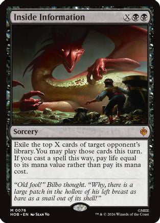Inside Information (HOB-076) - The Hobbit - Magic The Gathering