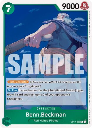 Benn.Beckman (OP17-027) - The World's Strongest Warriors One Piece