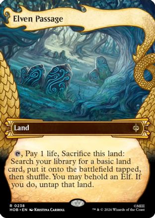 Elven Passage (Showcase) (HOB-238) - The Hobbit - Magic The Gathering