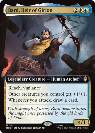 Bard, Heir of Girion (Extended Art) (HOC-101) - The Hobbit: Eternal-Legal - Magic The Gathering
