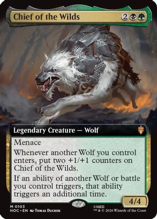 Chief of the Wilds (Extended Art) (HOC-103) - The Hobbit: Eternal-Legal - Magic The Gathering