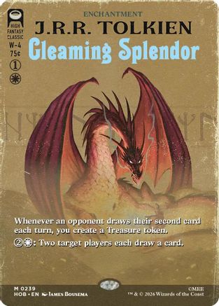 Gleaming Splendor (Borderless) (HOB-239) - The Hobbit - Magic The Gathering