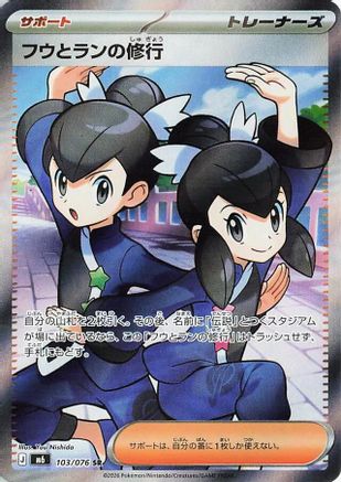 JAPANESE Tate & Liza's Training - 103/076 (103/076) - M6 Storm Emeralda Holofoil