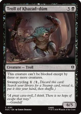 Troll of Khazad-dum (HOC-191) - The Hobbit: Eternal-Legal - Magic The Gathering