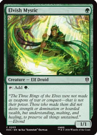 Elvish Mystic (HOC-205) - The Hobbit: Eternal-Legal - Magic The Gathering