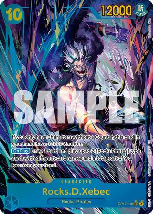 Rocks.D.Xebec (118) (Alternate Art) (OP17-118) - The World's Strongest Warriors One Piece