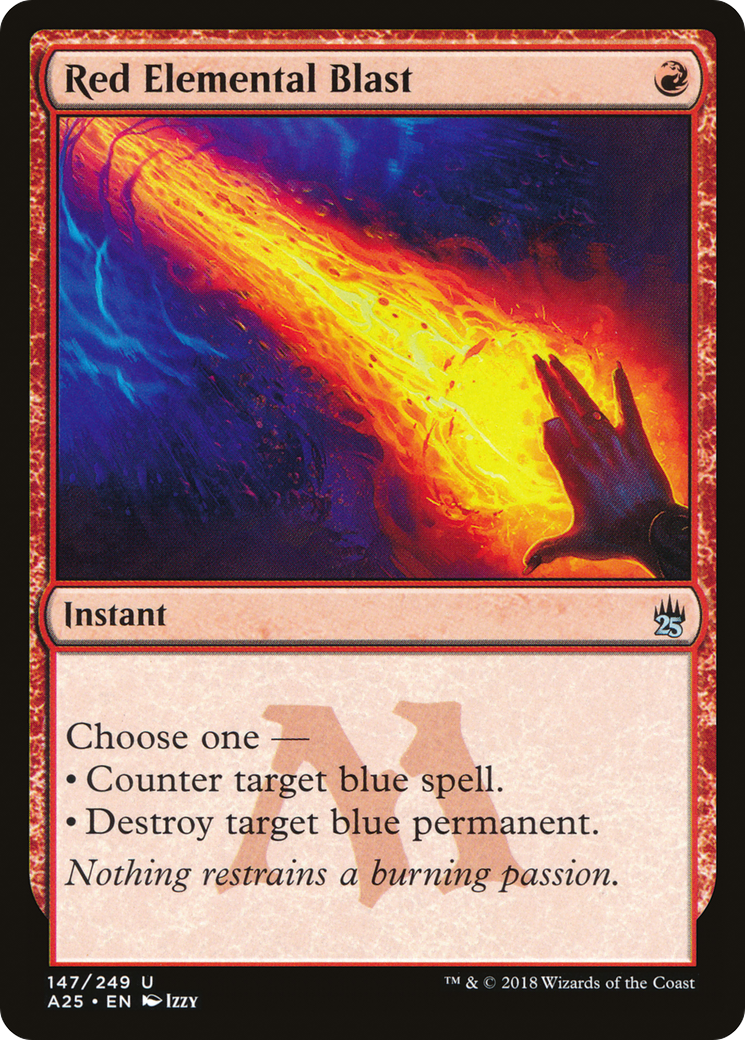 FOIL Red Elemental Blast (A25-147) - Masters 25 - Magic The Gathering