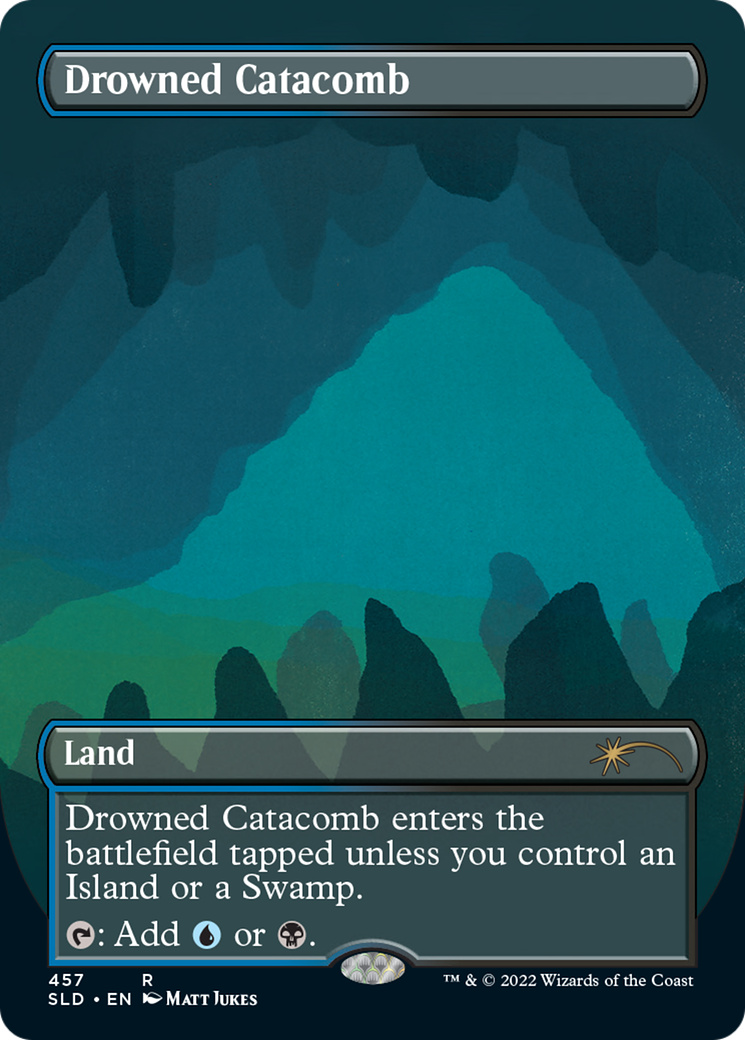 FOIL Drowned Catacomb (SLD-457) - Secret Lair Drop - Magic The Gathering