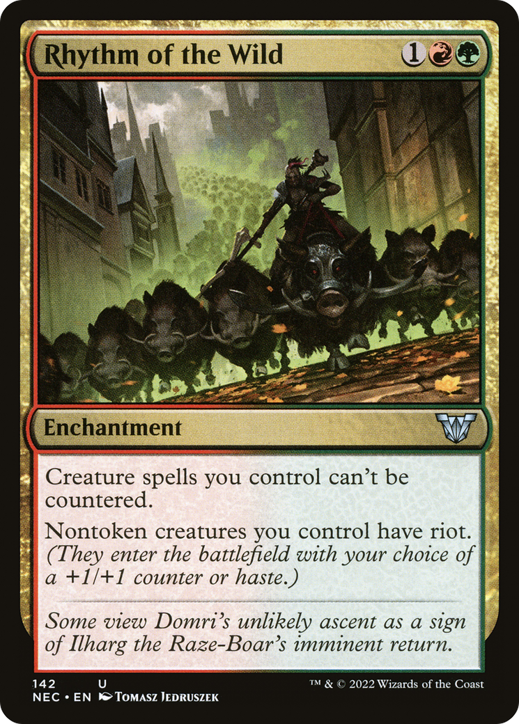 Rhythm of the Wild (NEC-142) - Neon Dynasty Commander - Magic The Gathering