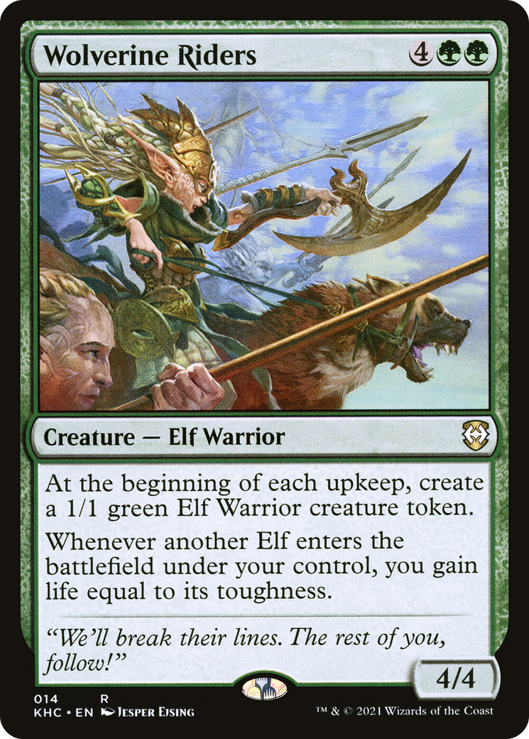 Wolverine Riders (KHC-014) - Kaldheim Commander - Magic The Gathering