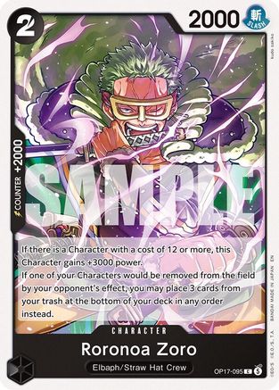 Roronoa Zoro (095) (OP17-095) - The World's Strongest Warriors One Piece
