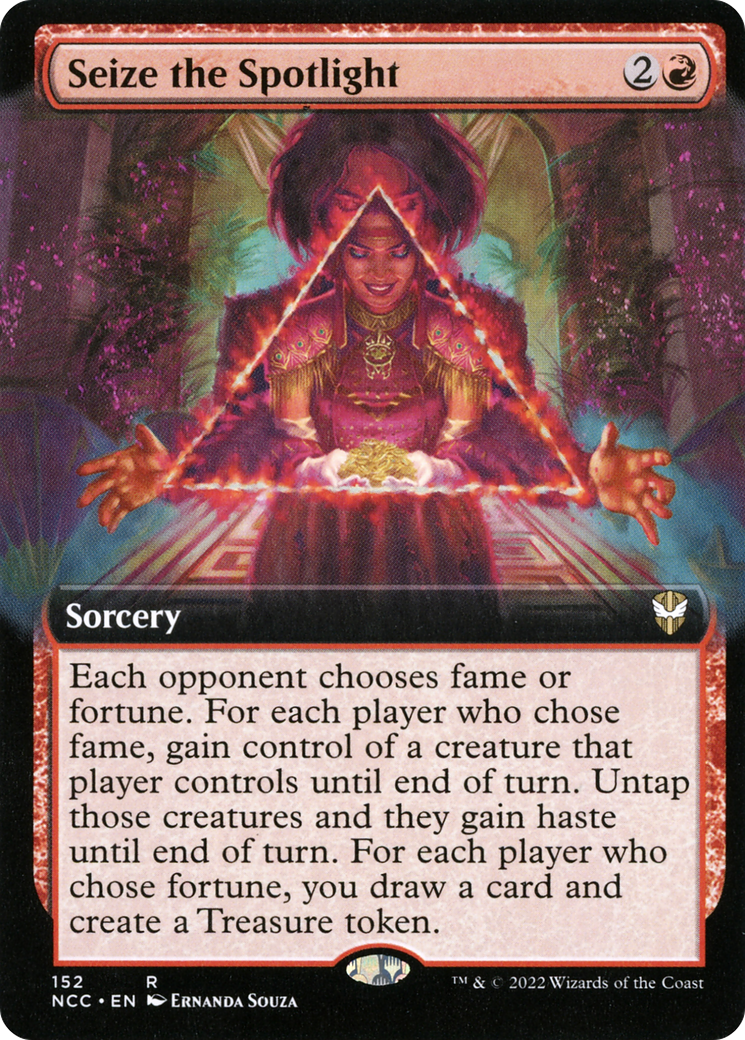Seize the Spotlight (Extended Art) (NCC-152) - New Capenna Commander - Magic The Gathering