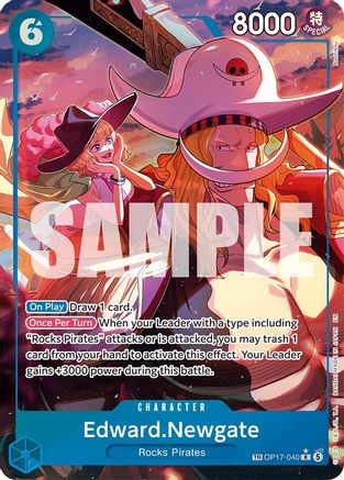 Edward.Newgate (040) (TR) (OP17-040) - The World's Strongest Warriors One Piece