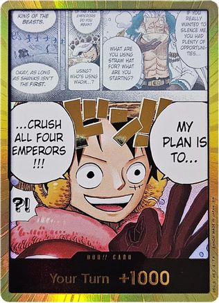 FOIL DON!! Card (Alternate Art) (Gold) - The World's Strongest Warriors One Piece