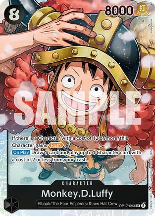 Monkey.D.Luffy (093) (OP17-093) - The World's Strongest Warriors One Piece