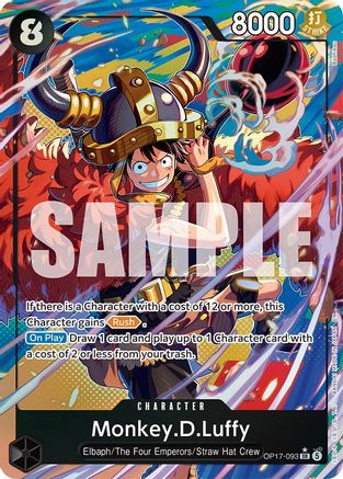 Monkey.D.Luffy (093) (Alternate Art) (OP17-093) - The World's Strongest Warriors One Piece