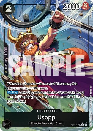 Usopp (Alternate Art) (OP17-080) - The World's Strongest Warriors One Piece