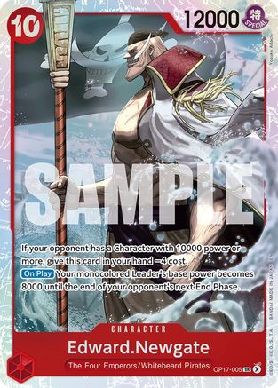 Edward.Newgate (005) (OP17-005) - The World's Strongest Warriors One Piece
