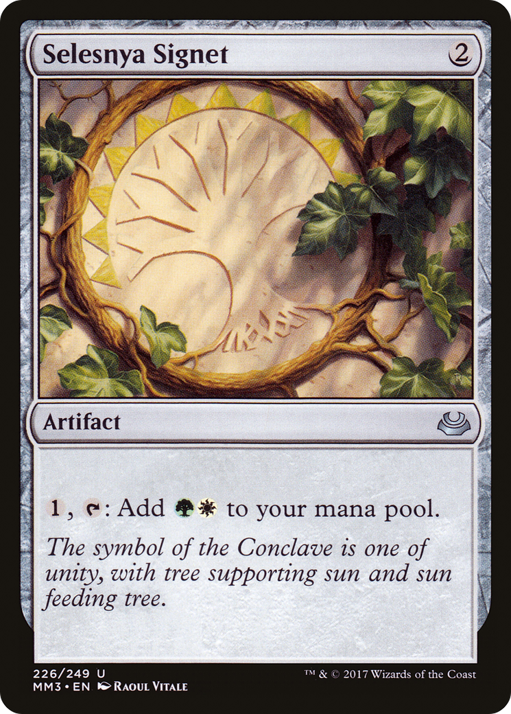 FOIL Selesnya Signet (MM3-226) - Modern Masters 2017 - Magic The Gathering