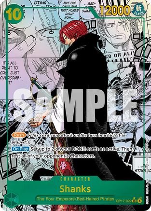 Shanks (022) (Manga) (OP17-022) - The World's Strongest Warriors One Piece