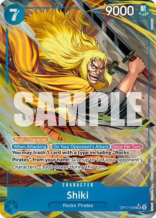 Shiki (048) (Alternate Art) (OP17-048) - The World's Strongest Warriors One Piece