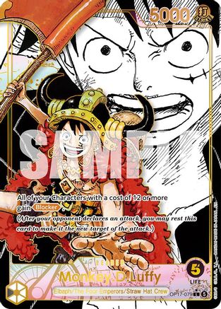Monkey.D.Luffy (079) (Super Leader Alternate Art) (OP17-079) - The World's Strongest Warriors One Piece