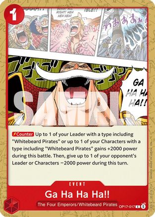 Ga Ha Ha Ha!! (OP17-017) - The World's Strongest Warriors One Piece