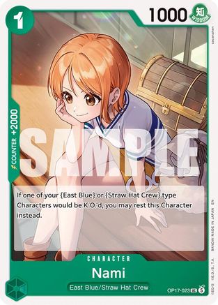 Nami (023) (OP17-023) - The World's Strongest Warriors One Piece