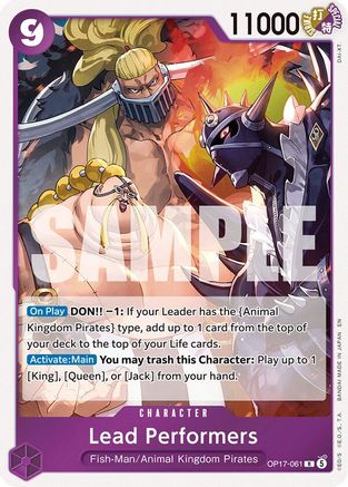 Lead Performers (OP17-061) - The World's Strongest Warriors One Piece