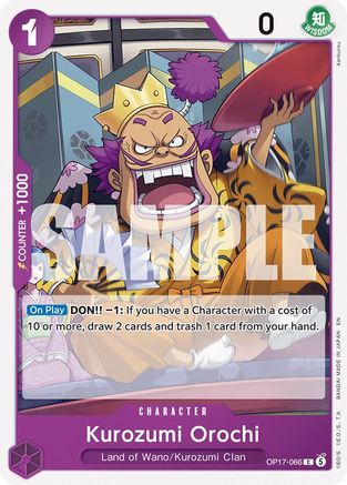 Kurozumi Orochi (OP17-066) - The World's Strongest Warriors One Piece