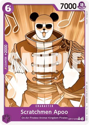 Scratchmen Apoo (Pandaman Art) (OP17-070) - The World's Strongest Warriors One Piece