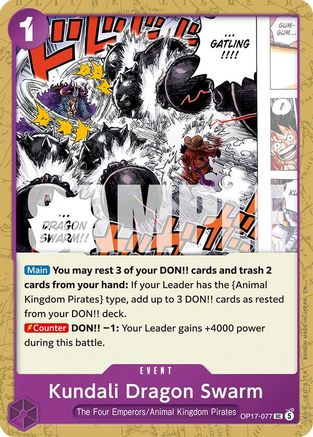 Kundali Dragon Swarm (OP17-077) - The World's Strongest Warriors One Piece