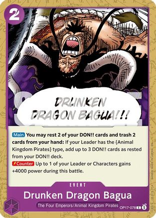 Drunken Dragon Bagua (OP17-078) - The World's Strongest Warriors One Piece