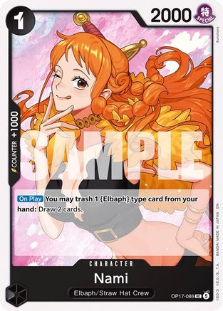 Nami (086) (OP17-086) - The World's Strongest Warriors One Piece