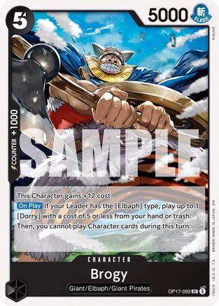 Brogy (OP17-092) - The World's Strongest Warriors One Piece