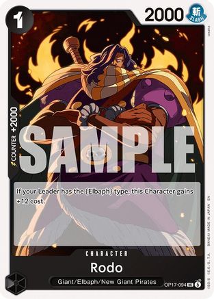 Rodo (OP17-094) - The World's Strongest Warriors One Piece