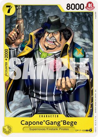Capone"Gang"Bege (OP17-100) - The World's Strongest Warriors One Piece