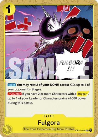 Fulgora (OP17-116) - The World's Strongest Warriors One Piece