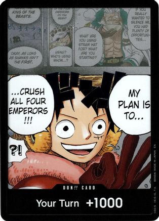 DON!! Card (Alternate Art) - The World's Strongest Warriors One Piece