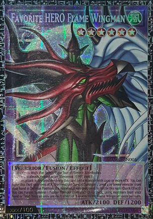 GRAND MASTER RARE Favorite HERO Flame Wingman (GMR) (MAMO-EN005) - Magnificent Monsters 1st Edition