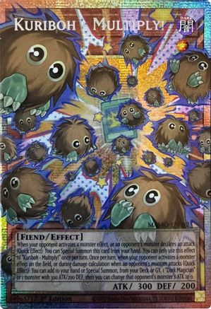 STARLIGHT RARE Kuriboh - Multiply! (Starlight Rare) (Extended Art) (MAMO-EN002) - Magnificent Monsters 1st Edition