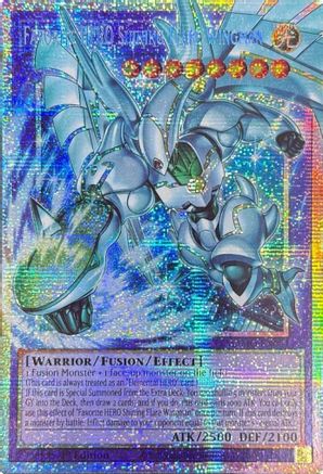 STARLIGHT RARE Favorite HERO Shining Flare Wingman (Starlight Rare) (Extended Art) (MAMO-EN004) - Magnificent Monsters 1st Edition