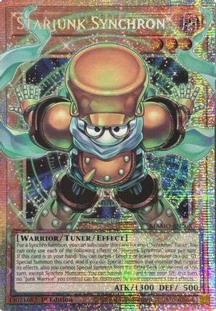 STARLIGHT RARE Starjunk Synchron (Starlight Rare) (Extended Art) (MAMO-EN008) - Magnificent Monsters 1st Edition