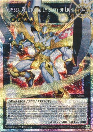 STARLIGHT RARE Number 39: Utopia, Emissary of Light (Starlight Rare) (Extended Art) (MAMO-EN010) - Magnificent Monsters 1st Edition