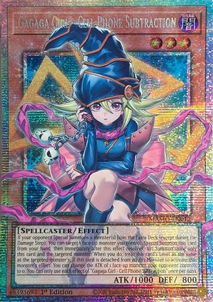 STARLIGHT RARE Gagaga Girl - Cell Phone Subtraction (Starlight Rare) (Extended Art) (MAMO-EN012) - Magnificent Monsters 1st Edition