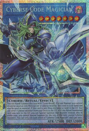 STARLIGHT RARE Cyberse Code Magician (Starlight Rare) (Extended Art) (MAMO-EN017) - Magnificent Monsters 1st Edition