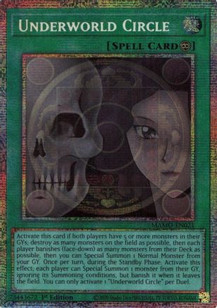 STARLIGHT RARE Underworld Circle (Starlight Rare) (MAMO-EN021) - Magnificent Monsters 1st Edition