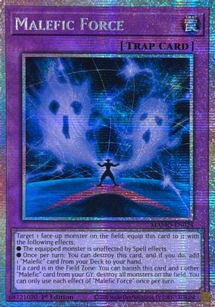 STARLIGHT RARE Malefic Force (Starlight Rare) (MAMO-EN024) - Magnificent Monsters 1st Edition