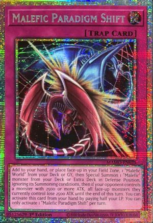 STARLIGHT RARE Malefic Paradigm Shift (Starlight Rare) (MAMO-EN025) - Magnificent Monsters 1st Edition