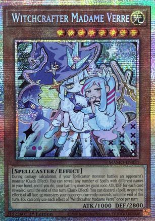 STARLIGHT RARE Witchcrafter Madame Verre (Starlight Rare) (MAMO-EN031) - Magnificent Monsters 1st Edition